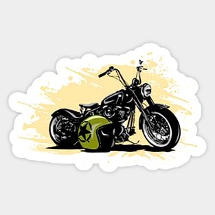 Chopper and Helmet Sticker